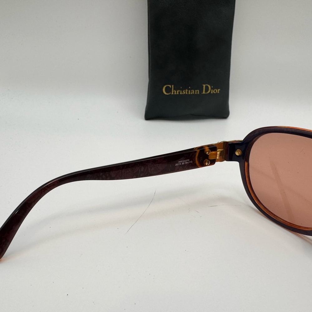Vintage Christian Dior 2917A Optyl Sunglasses Austria Gold CD Logo With Case - Picture 5 of 10